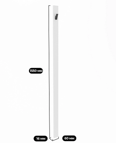 Панель узкая с крючками L100.1