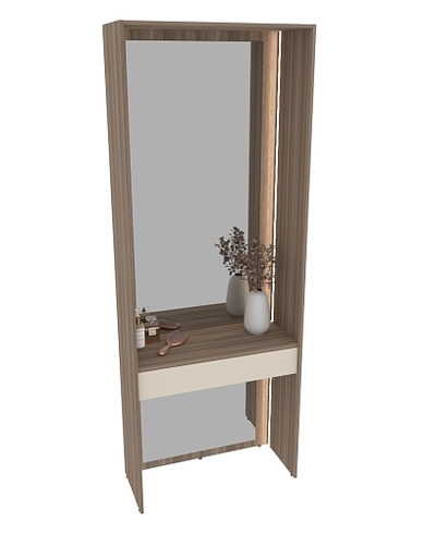 Ниша с ящиком, зеркалом для прихожей с подсветкой R270.40