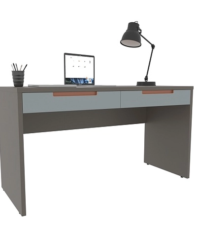 Cтол письменный прямой, фасады в эмали LE718