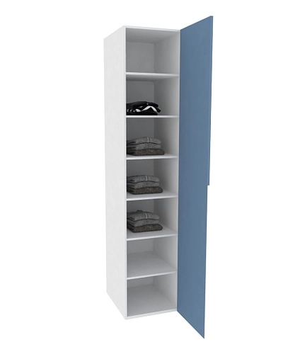 Шкаф однодверный со штангой, фасады в эмали LE221.60-4