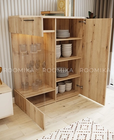 Шкаф напольный с подсветкой L202 L/R