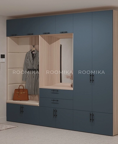 Секция с крючками с подсветкой и мягкими панелями L419