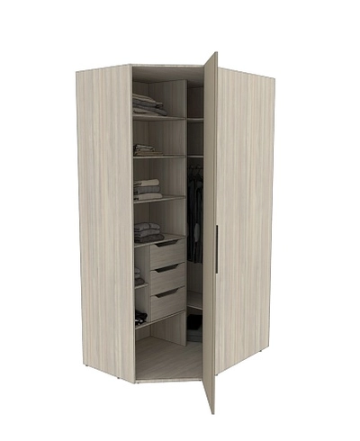 Шкаф угловой L209.60 L/R