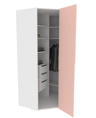 Шкаф угловой, фасады в эмали LE209.60 L/R