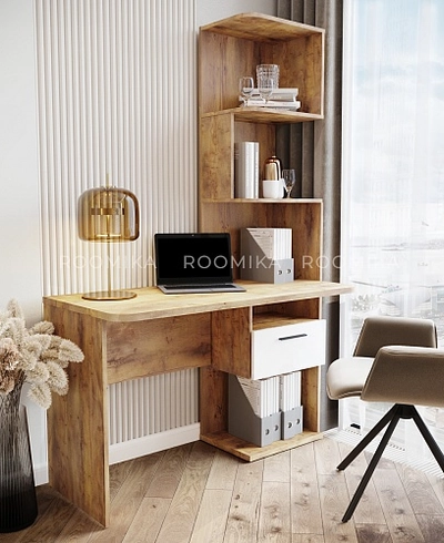 Рабочий стол со встроенным стеллажом HOF420