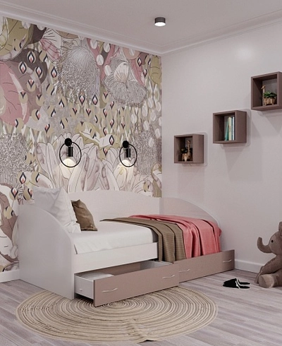 Кровать односпальная с ящиками P902N, 90x190