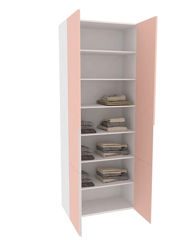 Шкаф книжный, фасады в эмали LE214