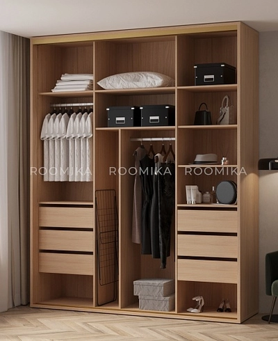 Шкаф-купе ХG216.60-3, профиль INTEGRO, фасад МДФ/зеркало серебро