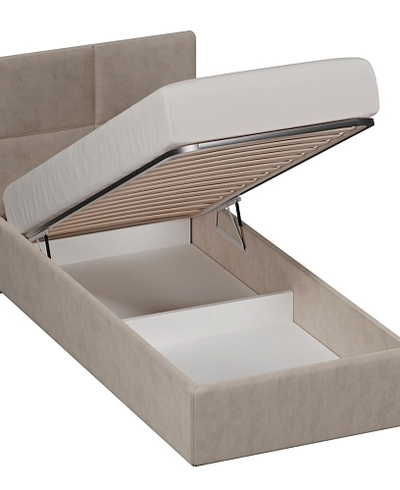 Кровать односпальная мягкая ВЕРСАЛ с подъемным механизмом, 90x200