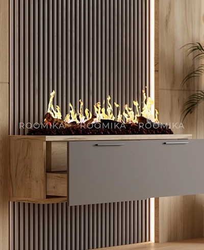 Тумба ТВ напольная с электрокамином LG548.351