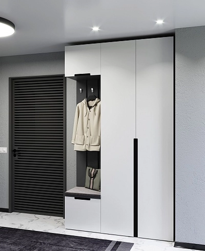 Тумба для обуви, фасады в эмали LE-872