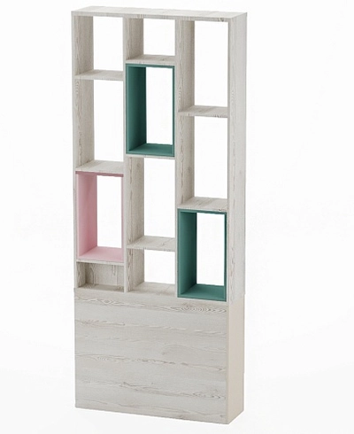 Стеллаж-тумба перегородка со вставками L239.90