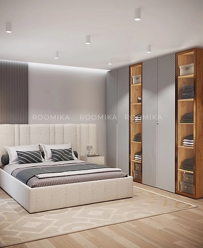 Шкафная группа Лацио фрезерованные фасады в эмали 36