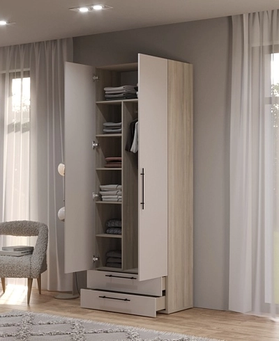 Шкаф двустворчатый с ящиками L211.44