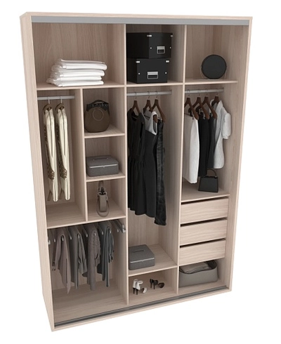 Шкаф-купе ХG186.60-1, профиль INTEGRO, фасад МДФ