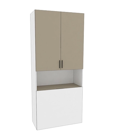 Шкаф двухдверный с фальш стенкой L212.1