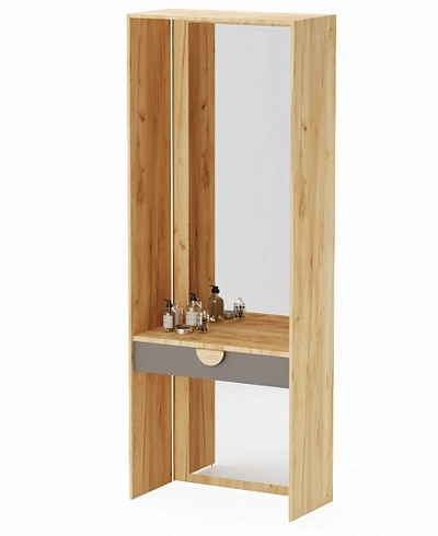 Ниша с ящиком, зеркалом и подсветкой для спальни R270.45