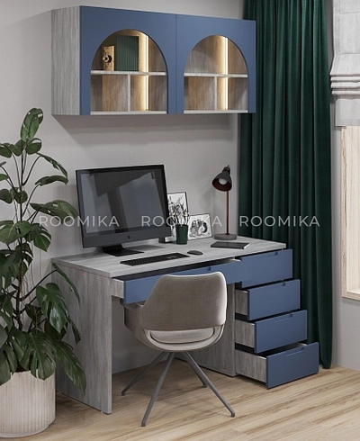 Школьный уголок для мальчика Лацио, фасады в эмали 73