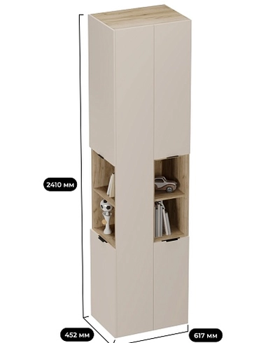 Шкаф-стеллаж завершающий LG219.1 L/R