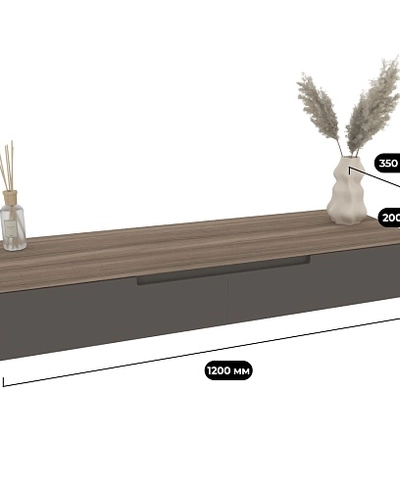 Туалетный столик, фасады в эмали LE-515