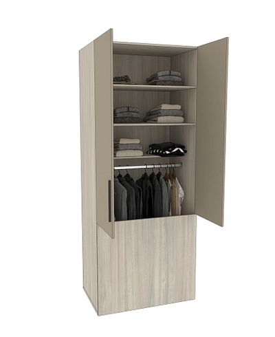 Шкаф двухдверный с фальш стенкой L212