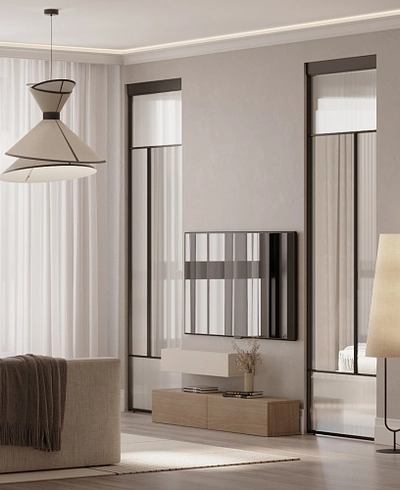 Стационаные декоративные стеклянные перегородки GRACE 23