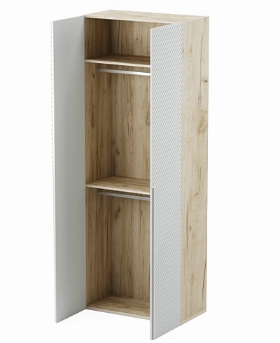 Шкаф 2 дверный, фрезерованные фасады в эмали LE210.44-1