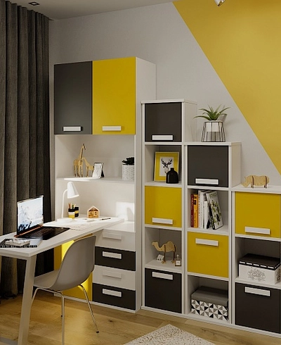 Шкаф со встроенным столом шириной 904мм E404 L/R