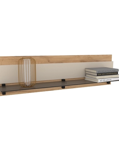 Полка со стеклом, панель МДФ R120.2