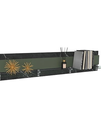 Полка со стеклом, панель МДФ R120.6