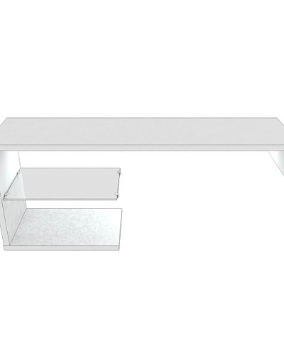 Приставка L112 к тумбе L501, L503, L505 с подсветкой L/R