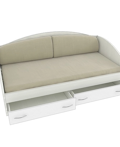 Кровать односпальная с ящиками P902N, 90x190