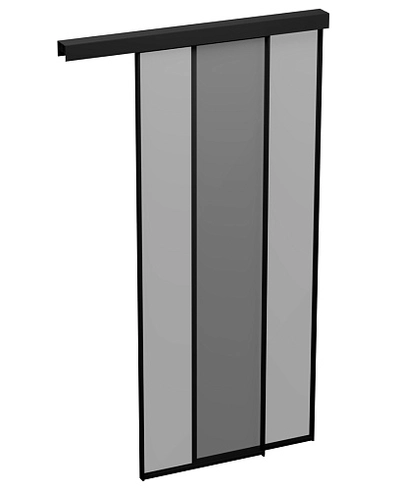 Стеклянная перегородка для гардеробной GRACE 1