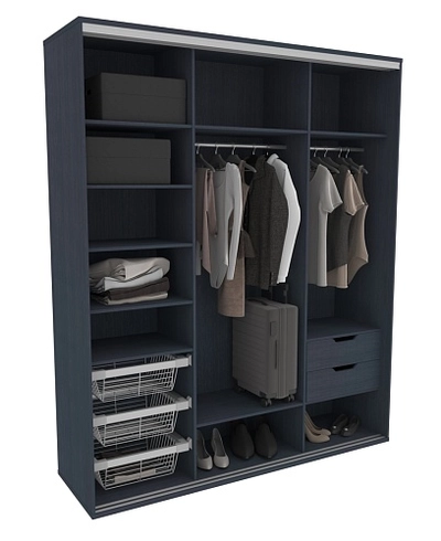 Шкаф-купе U200 тип 1 МДФ/зеркало