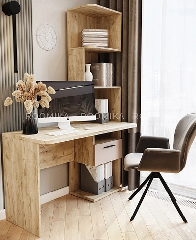 Рабочий стол со встроенным стеллажом HOF420