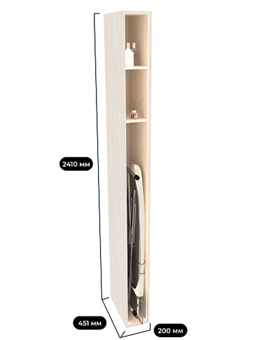 Шкаф узкий с подсветкой M200.45-1 L/R