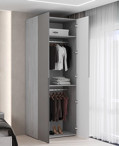 Шкаф 2 дверный, фасады в эмали LE210.60-1