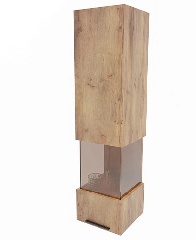 Шкаф навесной со стеклом, с подсветкой L381.2