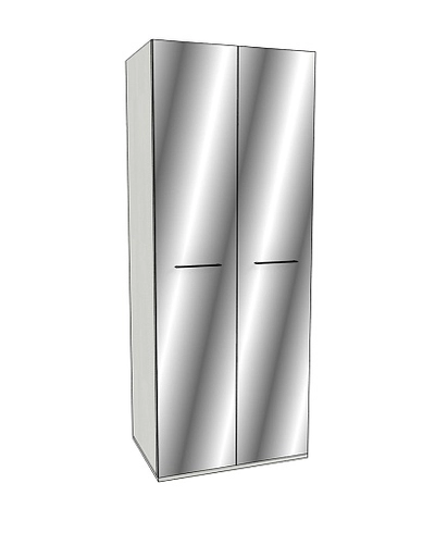 Шкаф двустворчатый зеркалом, фасады МДФ CG-210.60Z