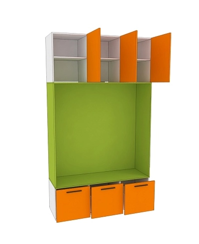 Шкаф с нишей и сидушкой L412.44