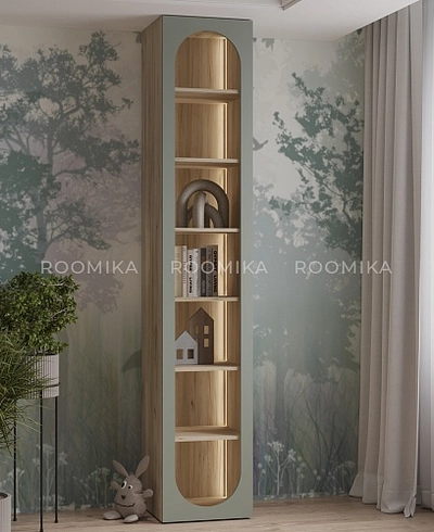 Шкаф-стеллаж с фальш-панелью МДФ с подсветкой LG223.3