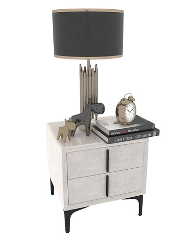 Тумба прикроватная мягкая, стекло прозрачное, ножки черные ГРЕЙС752