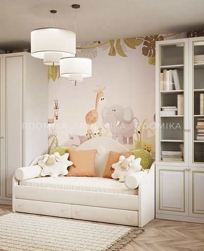 Шкаф книжный со стеклом А214S