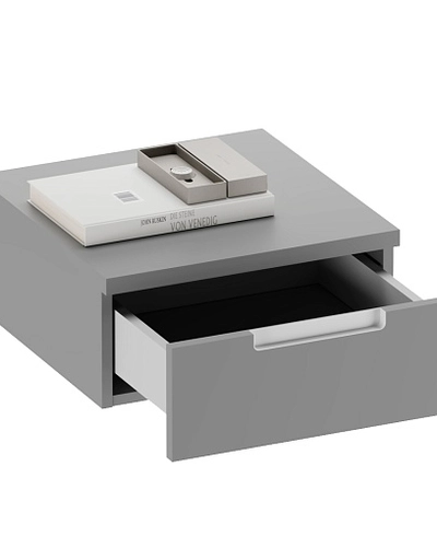 Тумба прикроватная подвесная, фасады в эмали LE709