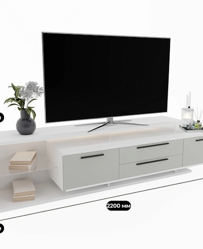 Тумба TV напольная с подсветкой L507 L/R