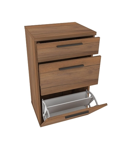 Тумба узкая 2 ящ. L875