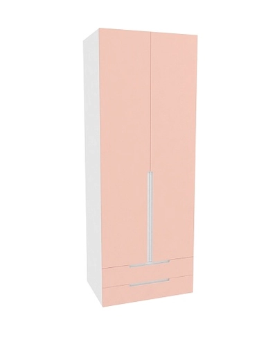 Шкаф двухдверный с ящиками глубокий, фасады в эмали LE211.60