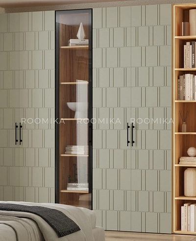 Шкафная группа Лацио фрезерованные фасады в эмали 32