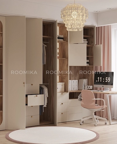 Шкафная группа для детской комнаты Лацио 202