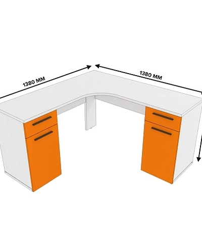 Cтол угловой равносторонний L716